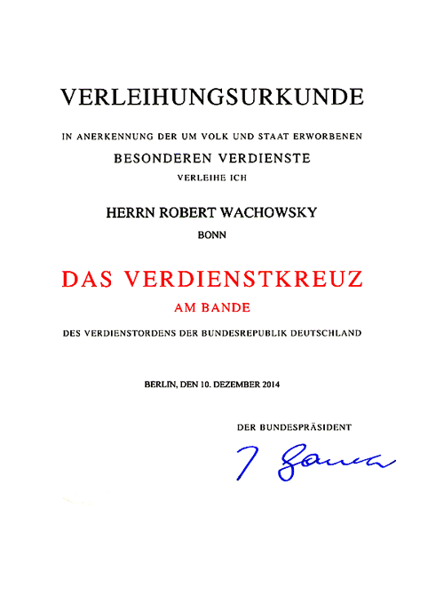 VK-Urkunde